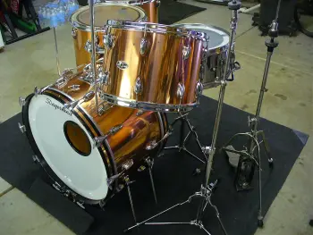 Slingerland Original Buddy Rich 80N Copper kit with Cadillac Sacks.