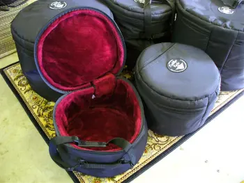 Slingerland Original Buddy Rich 80N Copper kit with Cadillac Sacks.
