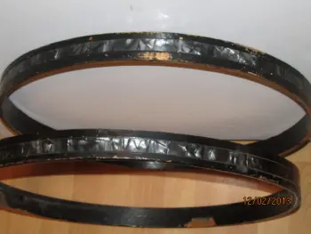 For Sale 2- 20 Inch Bass Drum Hoops With Black Diamond Pearl Inlay