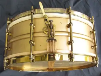 Ludwig vintage 1920's gold snare drum