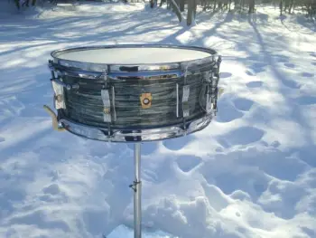 wow! 1962 Ludwig Pre-Serial keystone badge Blue Oyster Pearl Jazz Festival Snare Drum
