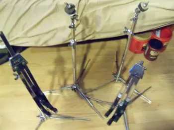 Vintage Ludwig cymbal and snare stands for sale