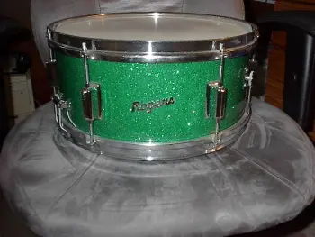 Rogers Luxor snare, 6.5x14&quot;, green sparkle