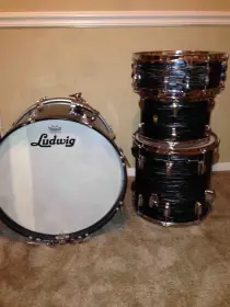 Ludwig 60s downbeat black oyster pearl rewrap for trade