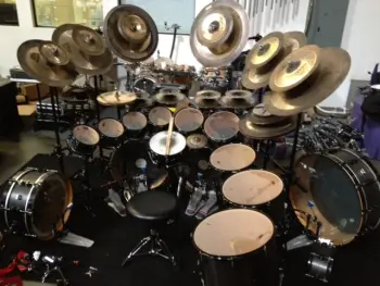 Terry Bozzio All Cymbal Drum kit !