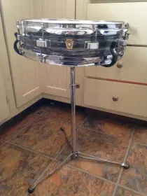 60's Ludwig 'Dowbeat' model 4&quot;x14&quot; snare in original Black Oyster Pearl