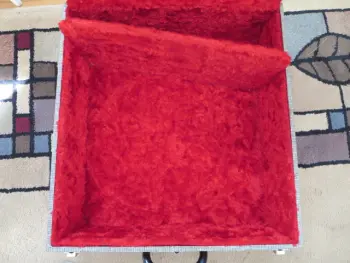 Lud RED  VELVET plush lined case for 13 snare!