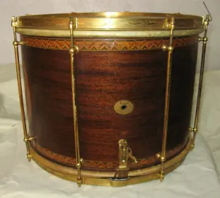 1920s LUDWIG &amp; LUDWIG No. 223 12X17 GOLD PLATED/CUSTOM MARQUETRY ONE-OFF SEPARAT