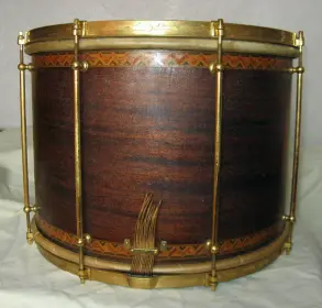 1920s LUDWIG &amp; LUDWIG No. 223 12X17 GOLD PLATED/CUSTOM MARQUETRY ONE-OFF SEPARAT