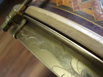 1920s LUDWIG &amp; LUDWIG No. 223 12X17 GOLD PLATED/CUSTOM MARQUETRY ONE-OFF SEPARAT
