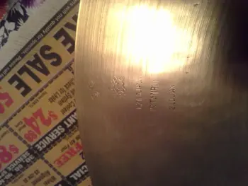 &quot;G&quot; stamped KZildjian cymbal