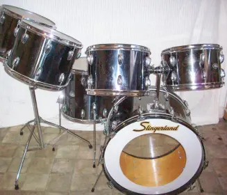 Slingerland Blackrome 5ply 1978 6 pc. Drumset FS