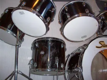 Slingerland Blackrome 5ply 1978 6 pc. Drumset FS