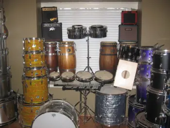 How do you display your drums?