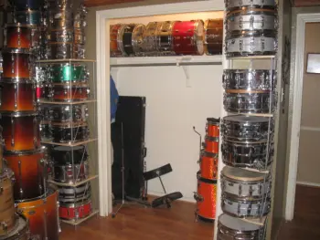How do you display your drums?