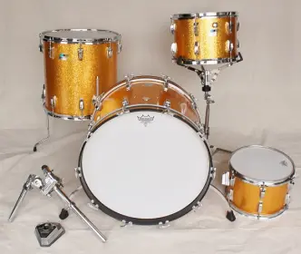 Late 70's Ludwig Classics Gold Sparkle 4pc.