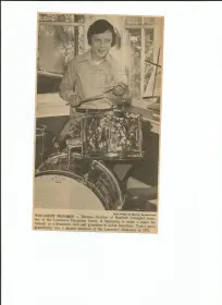 Oldest pic of you existing behind a set of drums.