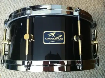 Canopus Black Lacquer 6.5 x 14 &quot;The Maple&quot; Snare