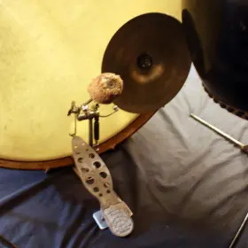 Collection of very old bass drum pedals, make? Value?