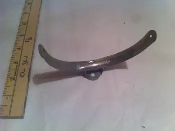 WW1 (pre / post) Marching drum music holders, brass lyres, wooden arms, Rare? Value?