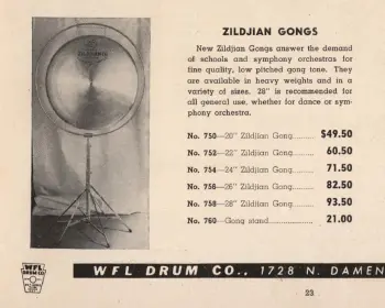 Trans Stamp 28&quot; Zildjian Gong