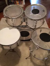 Ludwig Clear Vistalite 70s B/O badge Big Beat: What's It Worth?
