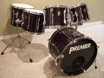 Premier T-Rods on Bass Drum