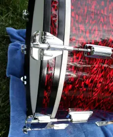 Rogers Red Onyx 13&quot; tom and 22&quot; Bass drum