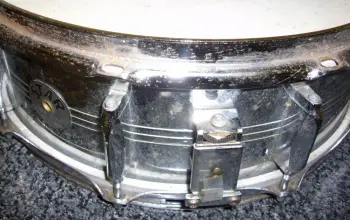 Star snare drum in need of restoration