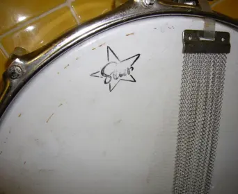 Star snare drum in need of restoration
