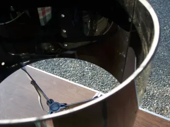 Ludwig 1980 black Vista-lite 9x13 tom