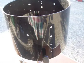 Ludwig 1980 black Vista-lite 9x13 tom