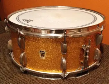 FOR SALE: Vintage 1960 Ludwig Trans Badge 6.5x15 School Festival Snare