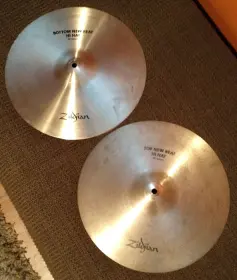 FOR SALE: Older 14&quot; Zildjian New Beat Hi-Hat Cymbals
