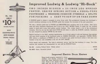50s Ludwig Hihat std yo sell