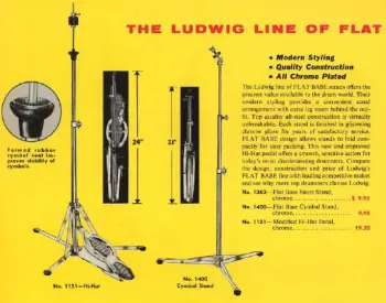 50s Ludwig Hihat std yo sell