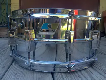 BONHAM! - Vintage 70's Ludwig B/O Badge 6.5&quot; x 14&quot; Supraphonic Snare Drum