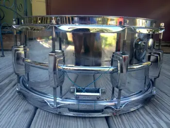 BONHAM! - Vintage 70's Ludwig B/O Badge 6.5&quot; x 14&quot; Supraphonic Snare Drum