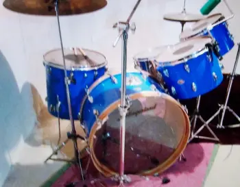 70s Slingerland Blue Lacquer (?) Kit