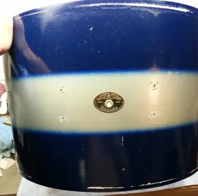 Late 50's/Early 60's Rogers Blue/Silver Duco Kit