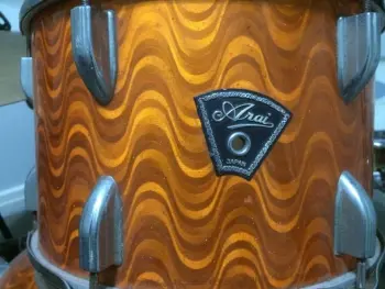 60's Arai with cool orange ripple wrap