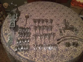 VERY Clean Vintage Ludwig Parts! lugs, T's, Claws, Spurs and more!