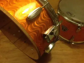 60's Arai with cool orange ripple wrap