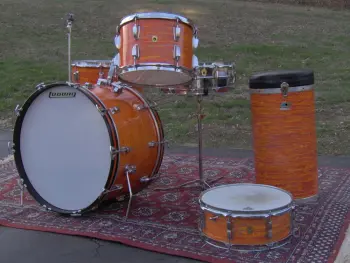 1967 Ludwig Mod Orange 22-13-16 w/ Cases