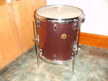Gretsch Round Badge 14&quot; x 14&quot; floor tom, burgundy sparkle