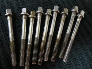 16 Slingerland  t rods...2&quot; from COLLAR down...
