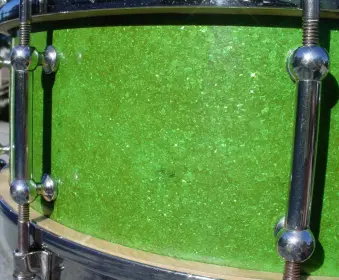 [B]1932-34 SLINGERLAND 5 x 14 SPARKLING GREEN ARTIST DUALL MODEL (“PULLEY” VERSION)[B