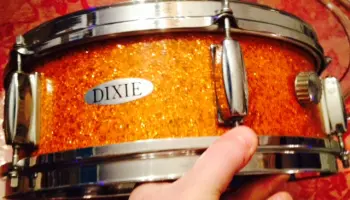 Dixie orange sparkle score! 18 inch bass drum !