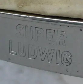1925-32 LUDWIG &amp; LUDWIG 6.5 x 15 BLACK EBONIZED/INLAY SUPER-LUDWIG BAND MODEL