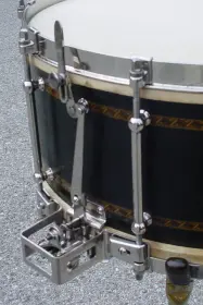 1925-32 LUDWIG &amp; LUDWIG 6.5 x 15 BLACK EBONIZED/INLAY SUPER-LUDWIG BAND MODEL